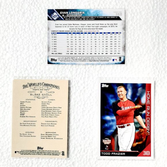 Tampa Bay Rays 9 Card Lot - BBL [27_1] - Picture 6 of 8